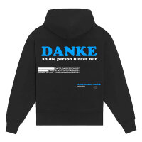 GREGOR HÄGELE - black Hoodie - Danke