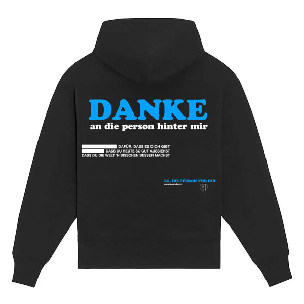 GREGOR HÄGELE - black Hoodie - Danke L